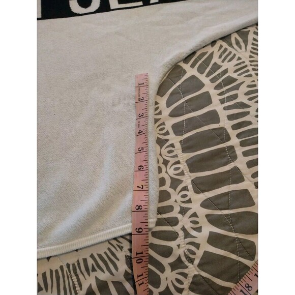 CALVIN KLEIN - WOMEN'S BLACK WHITE COLOR BLOCK LOGO SWEATER - SZ XL - Picture 2 of 7